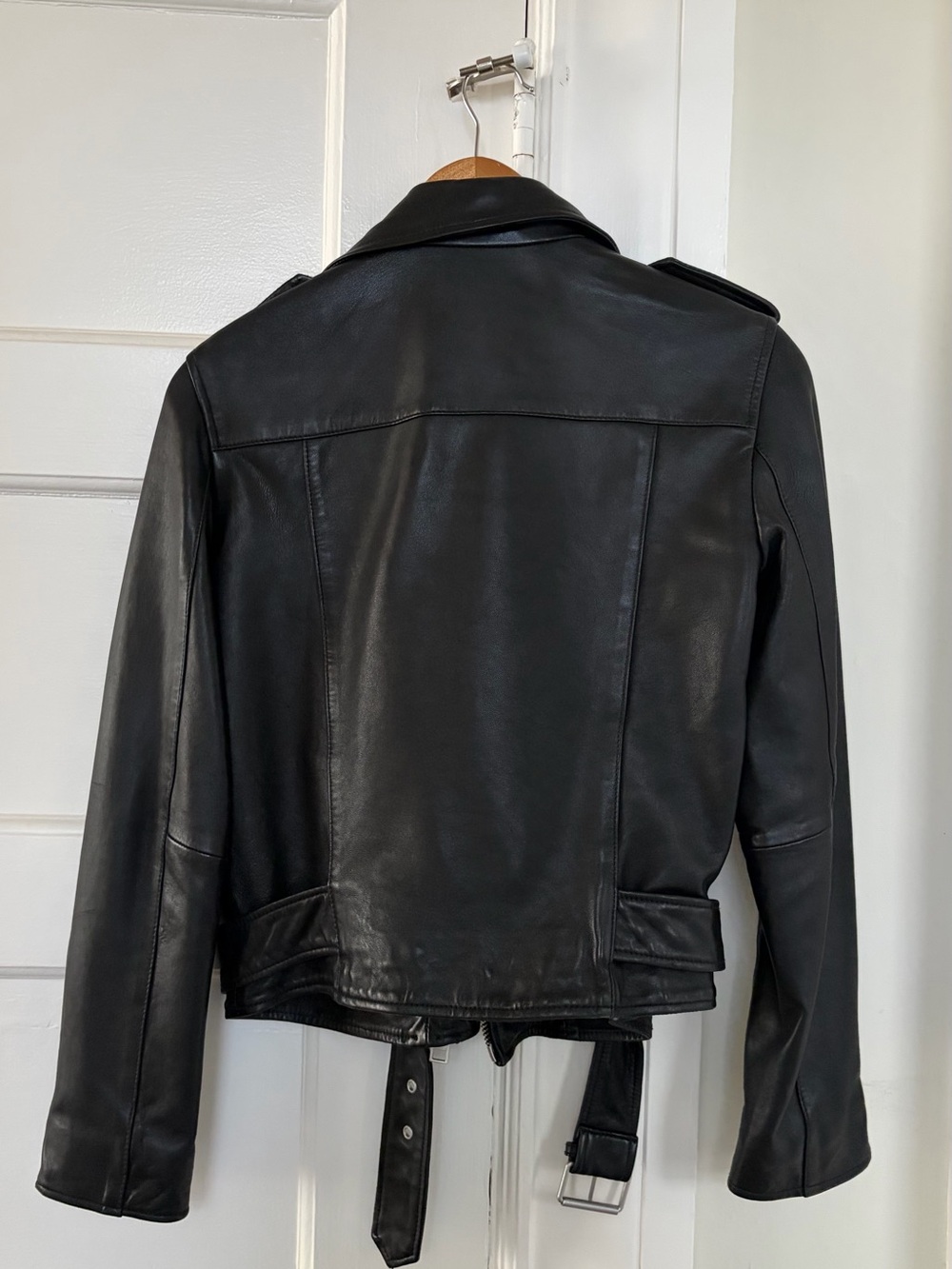 AllSaints Balfern Leather Jacket (Black) - Picture 8 of 8